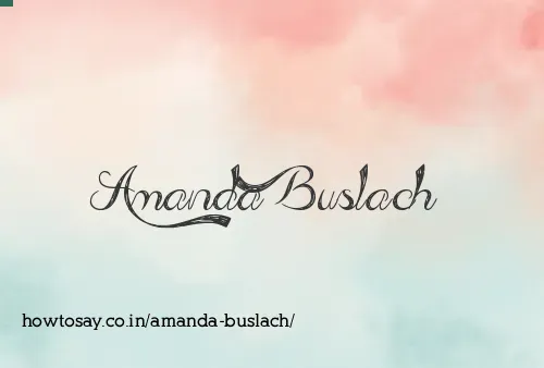 Amanda Buslach