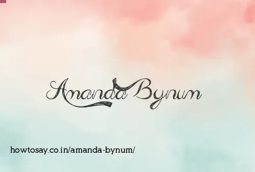 Amanda Bynum