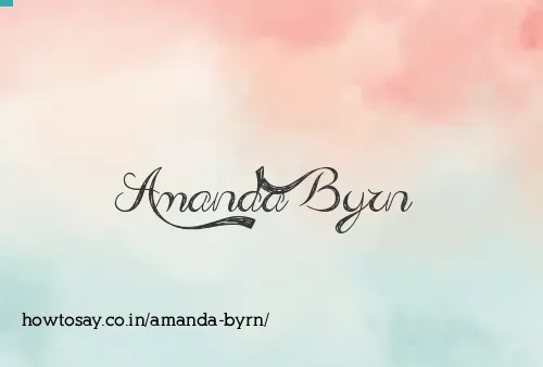 Amanda Byrn