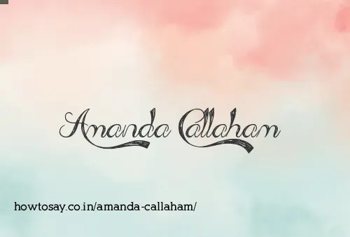 Amanda Callaham