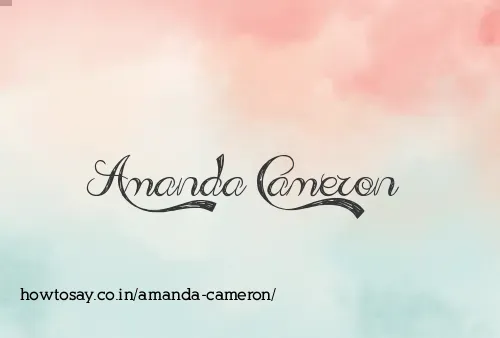 Amanda Cameron