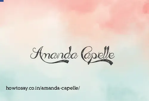Amanda Capelle