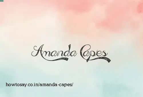 Amanda Capes