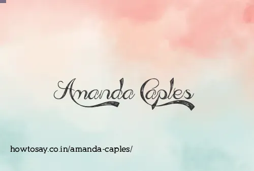 Amanda Caples