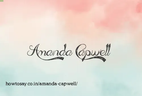 Amanda Capwell