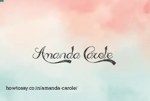 Amanda Carole