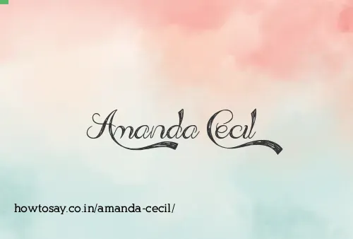 Amanda Cecil