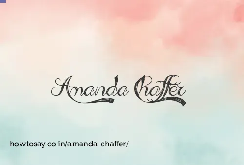 Amanda Chaffer