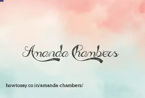 Amanda Chambers