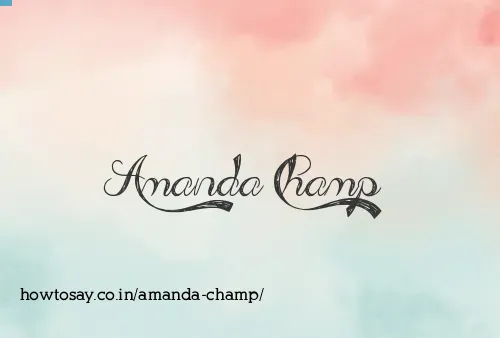 Amanda Champ