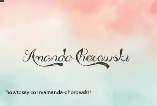 Amanda Chorowski