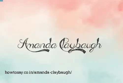 Amanda Claybaugh