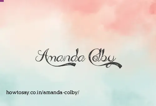 Amanda Colby