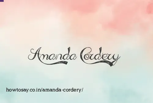 Amanda Cordery