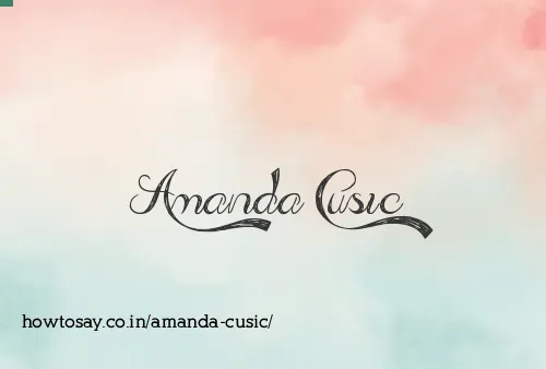 Amanda Cusic