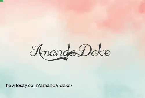 Amanda Dake