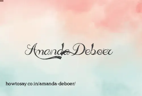 Amanda Deboer