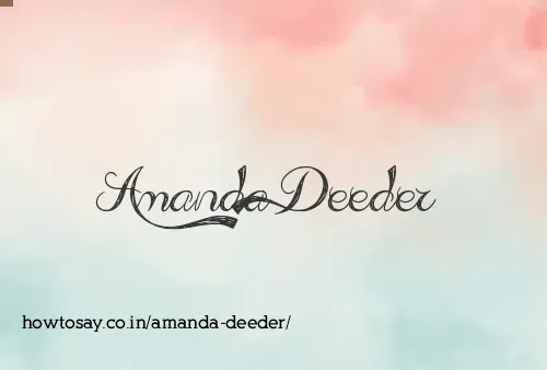 Amanda Deeder