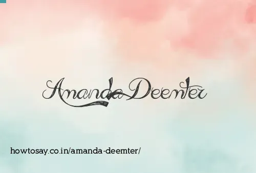 Amanda Deemter