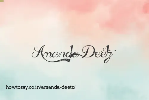 Amanda Deetz