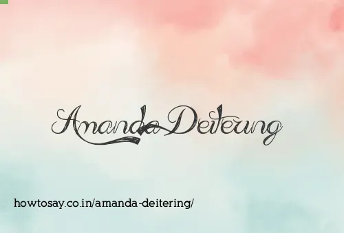 Amanda Deitering
