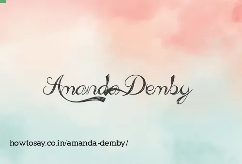 Amanda Demby