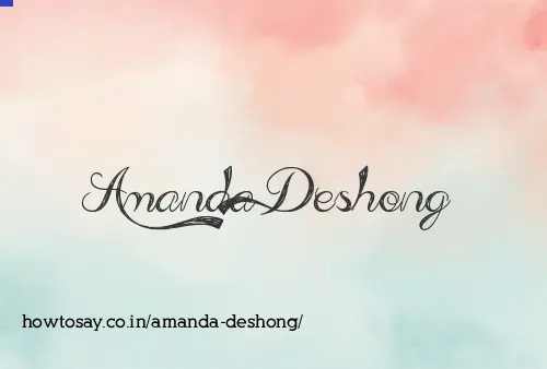Amanda Deshong