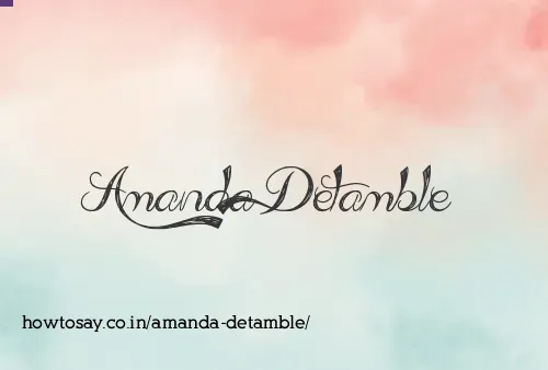 Amanda Detamble