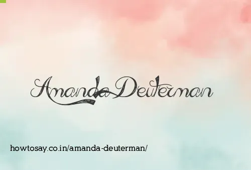 Amanda Deuterman