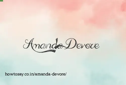 Amanda Devore
