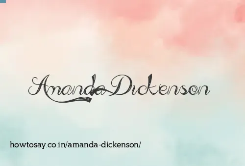 Amanda Dickenson