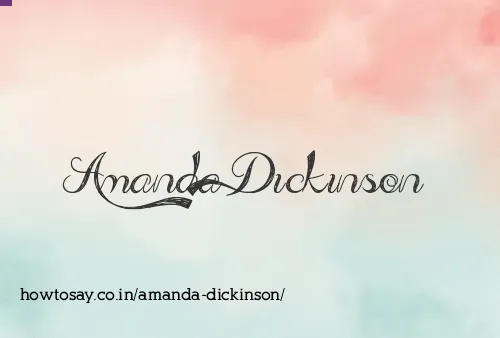 Amanda Dickinson