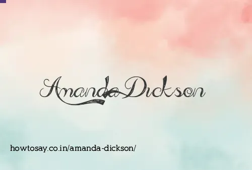 Amanda Dickson