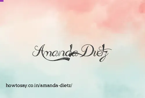 Amanda Dietz