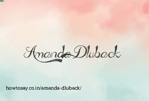 Amanda Dluback