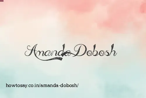 Amanda Dobosh