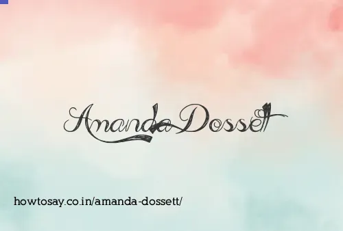 Amanda Dossett