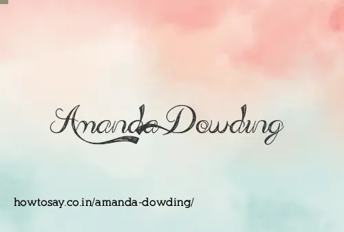 Amanda Dowding