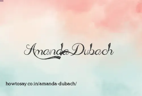 Amanda Dubach
