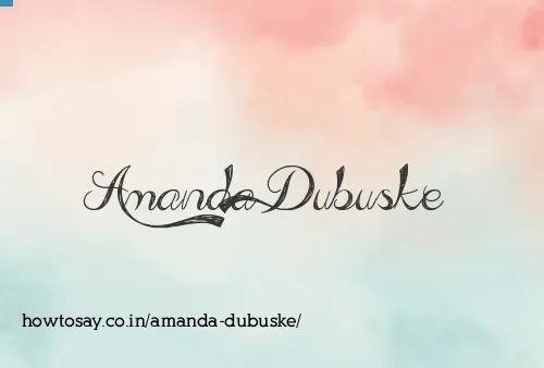 Amanda Dubuske