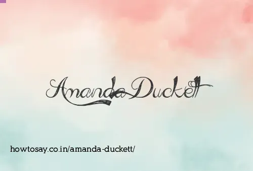 Amanda Duckett