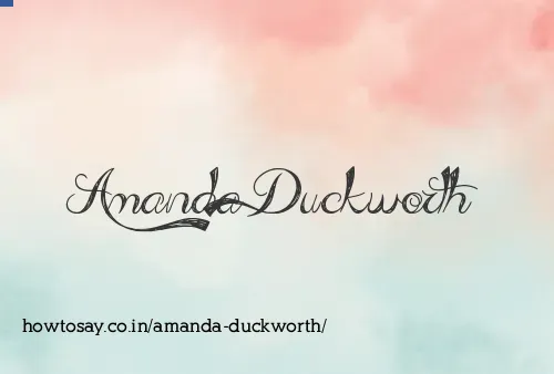 Amanda Duckworth