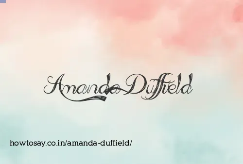 Amanda Duffield