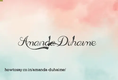 Amanda Duhaime