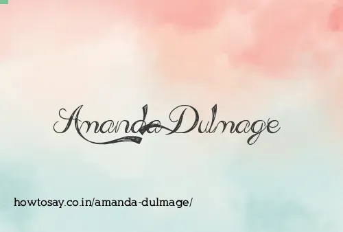 Amanda Dulmage