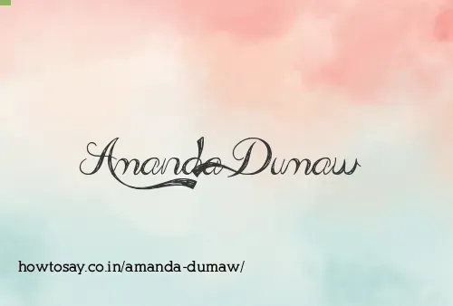 Amanda Dumaw