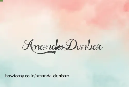 Amanda Dunbar