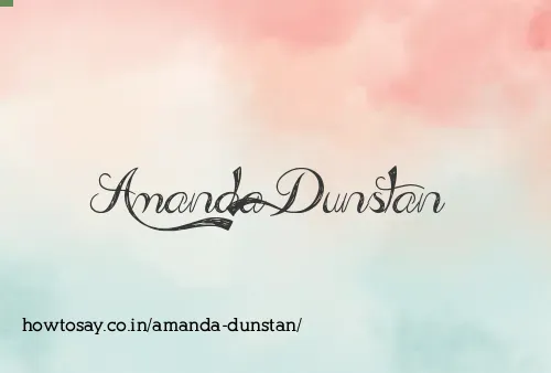 Amanda Dunstan
