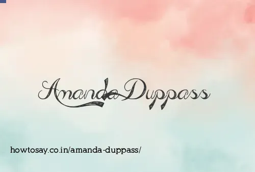 Amanda Duppass