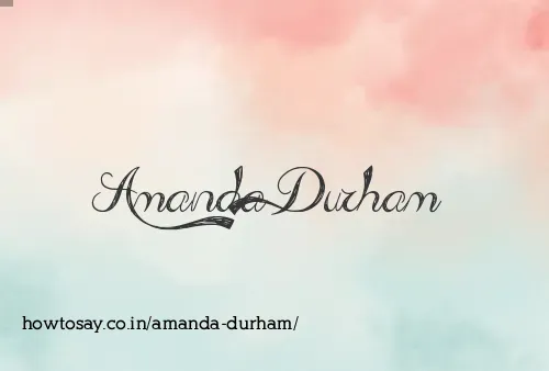 Amanda Durham
